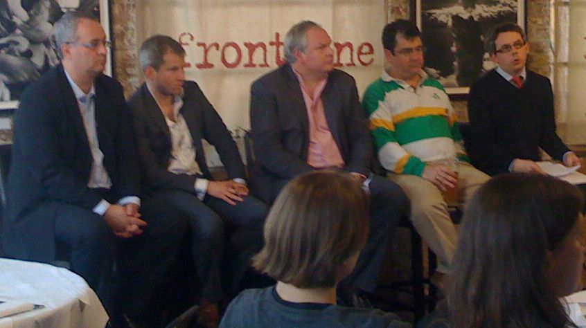plotical-bloggers (l-r) Iain Dale, Alex Smith, Adam Boulton, Paul Staines, Matthew Macgregor