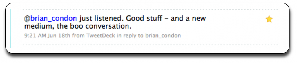 boo-medium A conversational element